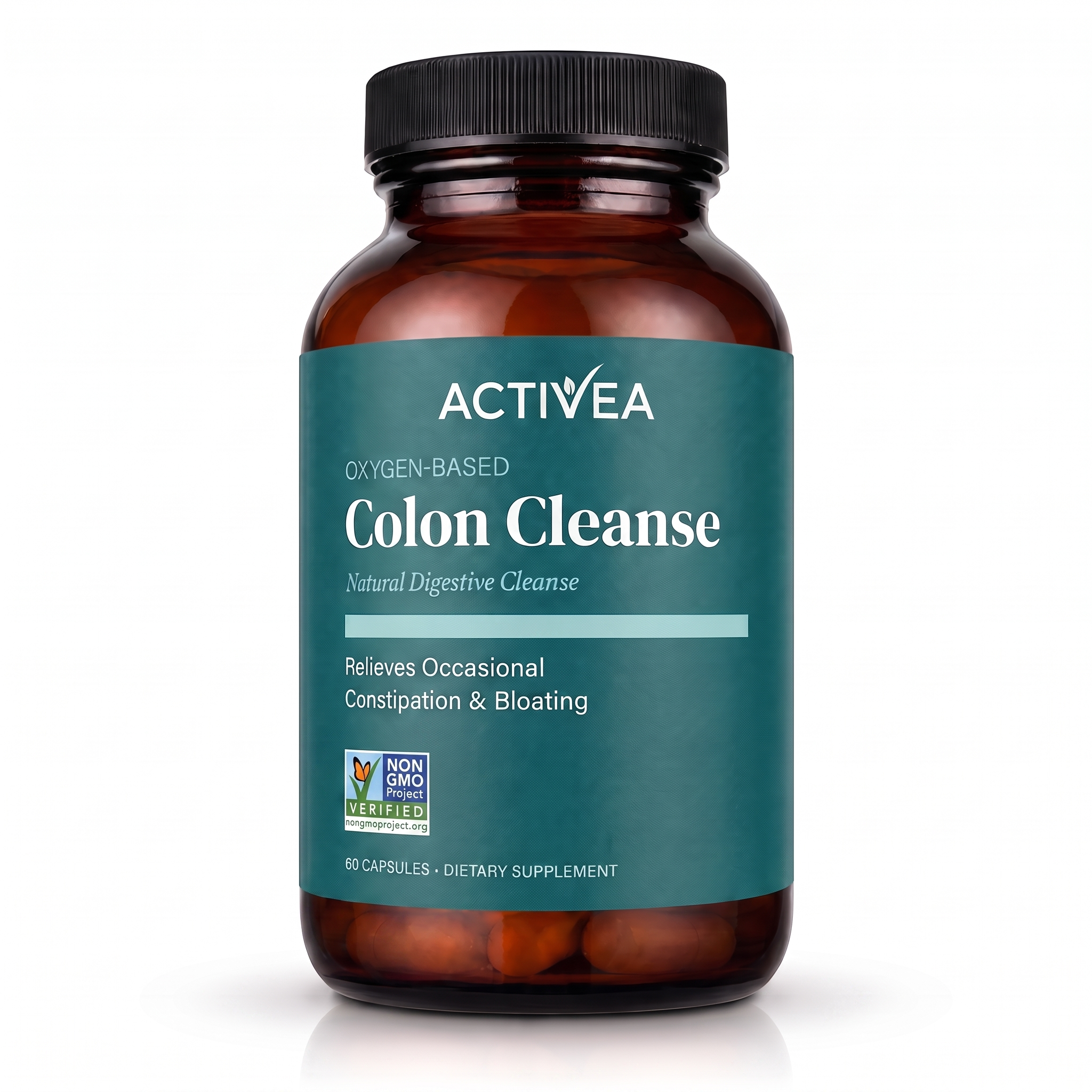 Activea Colon Cleanse — oxygen-based digestive cleanse, 60 capsules amber bottle