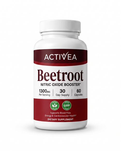 Activea Beetroot 1300mg Nitric Oxide Booster bottle